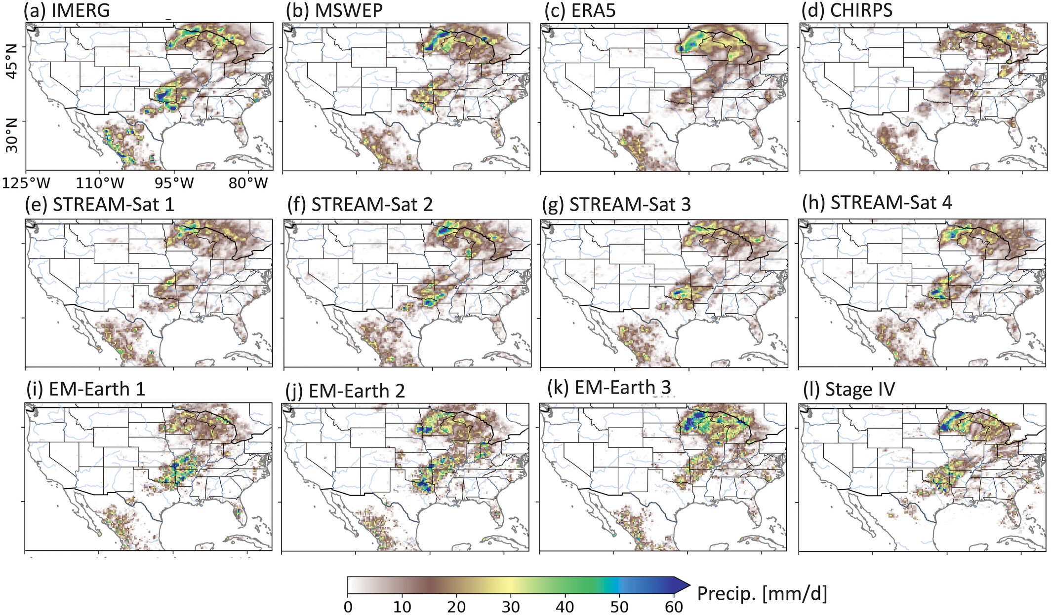 STREAM-Sat Precipitation Map